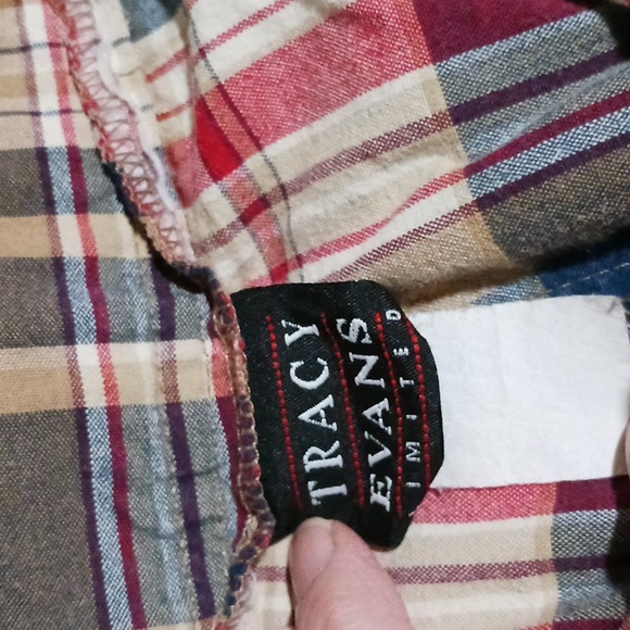 EUC 2 pair Plaid Bermuda Shorts Sz 5 juniors - Picture 12 of 13